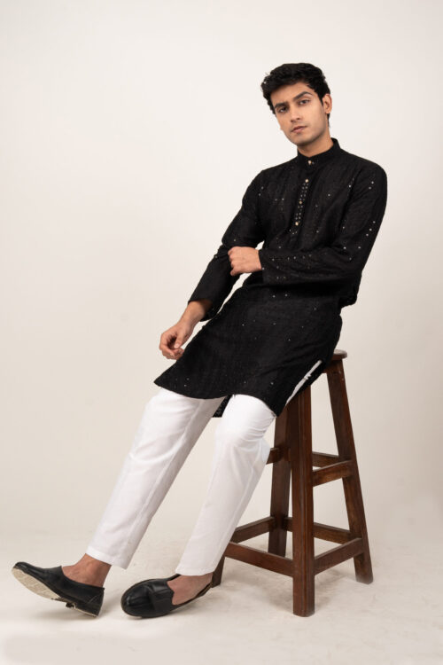 Square Glimmer Kurta Pajama Set
